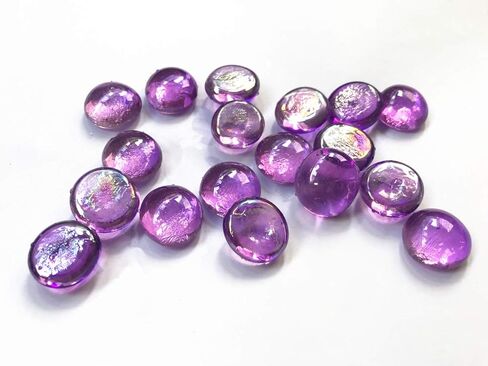 Briliant Shop Flat Pebbles Marbles, 3 Lbs Glass Gems Stone for Vase Fillers, Wedding Table Scatter, Aquarium Fillers Decor, Party Decoration, Crystal Rocks (Approx 300 pcs Royal Blue) in Saudi Arabia