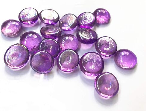 Briliant Shop Flat Pebbles Marbles, 3 Lbs Glass Gems Stone for Vase Fillers, Wedding Table Scatter, Aquarium Fillers Decor, Party Decoration, Crystal Rocks (Approx 300 pcs Royal Blue) in Saudi Arabia