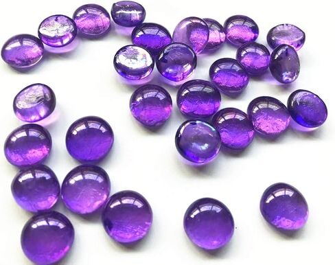 Briliant Shop Flat Pebbles Marbles, 3 Lbs Glass Gems Stone for Vase Fillers, Wedding Table Scatter, Aquarium Fillers Decor, Party Decoration, Crystal Rocks (Approx 300 pcs Royal Blue) in Saudi Arabia