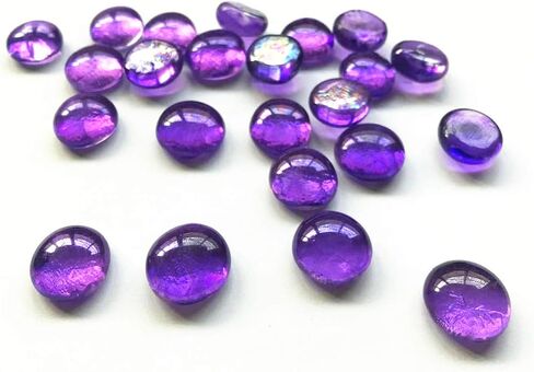 Briliant Shop Flat Pebbles Marbles, 3 Lbs Glass Gems Stone for Vase Fillers, Wedding Table Scatter, Aquarium Fillers Decor, Party Decoration, Crystal Rocks (Approx 300 pcs Royal Blue) in Saudi Arabia