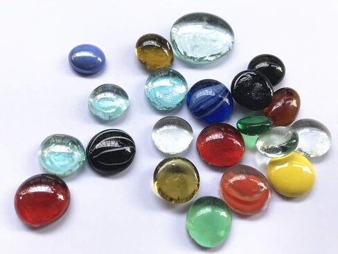 Briliant Shop Flat Pebbles Marbles, 3 Lbs Glass Gems Stone for Vase Fillers, Wedding Table Scatter, Aquarium Fillers Decor, Party Decoration, Crystal Rocks (Approx 300 pcs Royal Blue) in Saudi Arabia
