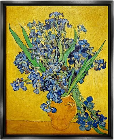 Stupell Industries Vaas met Irissen Vincent van Gogh Iris Flower Painting Canvas Wall Art, Design By one1000paintings in Saudi Arabia
