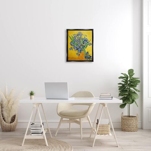 Stupell Industries Vaas met Irissen Vincent van Gogh Iris Flower Painting Canvas Wall Art, Design By one1000paintings in Saudi Arabia