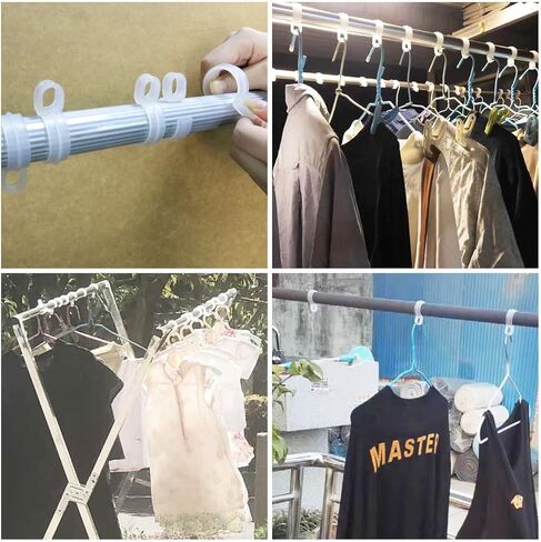 3 حزم 30 قطعة 24-30 مللي متر الرياح برهان شماعات هوك يندبروف السنانير الملابس تجفيف الرف المنظم علاّقات الملابس in Kuwait