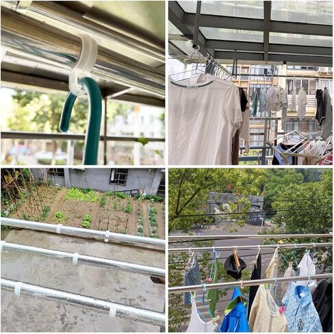 3 حزم 30 قطعة 24-30 مللي متر الرياح برهان شماعات هوك يندبروف السنانير الملابس تجفيف الرف المنظم علاّقات الملابس in Kuwait