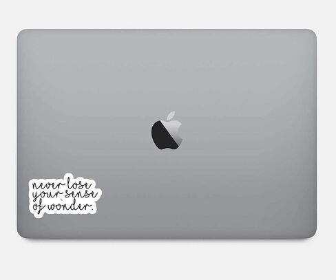 Never Lose A Sense of Wonder Sticker Inspirational Quotes Stickers - 3 Pack - Set of 2.5, 3 and 4 Inch Vinyl Laptop Stickers - for Laptop, Phone, Water Bottle, Car & More Decal (3 Pack) S9350-3Pack in Kuwait