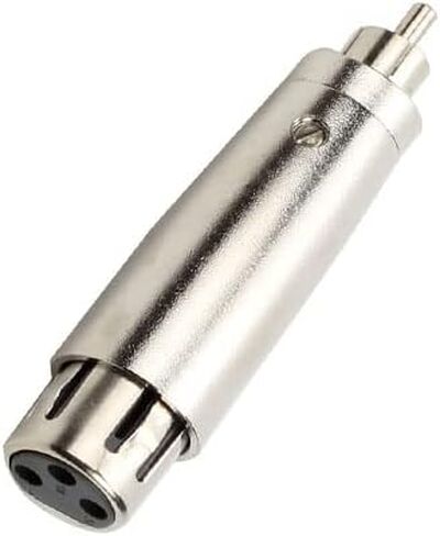 4 قطع XLR أنثى إلى RCA جاك، XLR أنثى إلى RCA ذكر ينطبق على وصلة كابل الصوت ميكروفون DJ خلاط PA محول in Kuwait