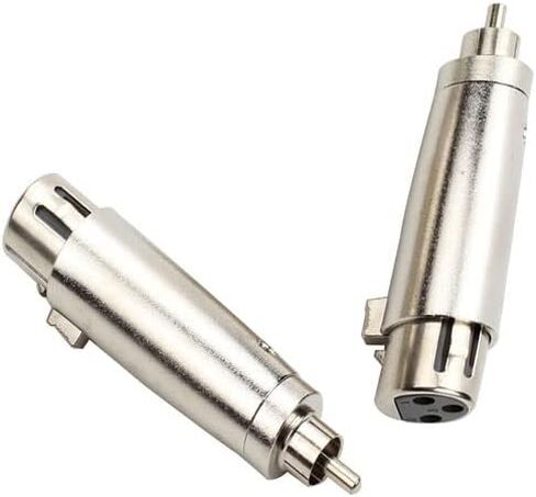 4 قطع XLR أنثى إلى RCA جاك، XLR أنثى إلى RCA ذكر ينطبق على وصلة كابل الصوت ميكروفون DJ خلاط PA محول in Kuwait