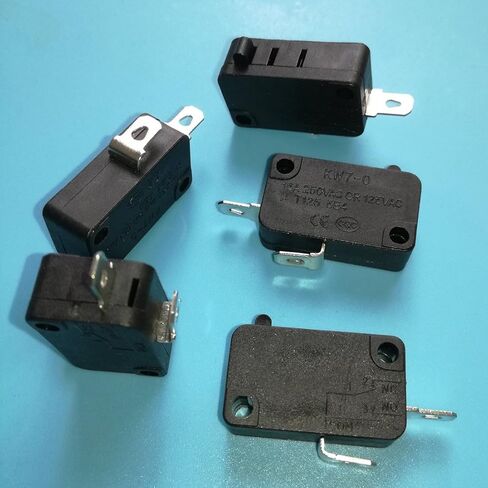 KW7-0 2Pins 16A 125V/250VAC 1NO Electric Microswitch Micro Switches for Microwave Oven Welding Gun Induction Cooker, 6-Pack in Saudi Arabia