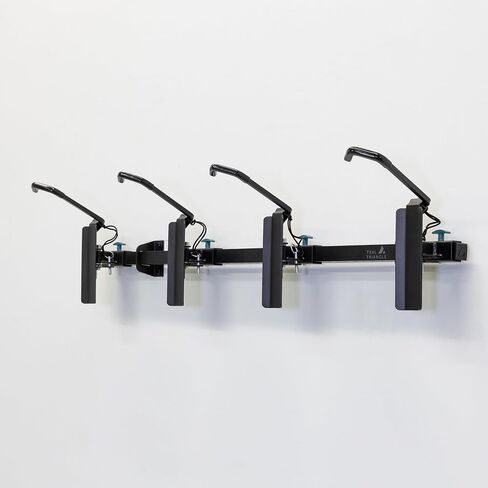 Teal Triangle G-Swivel Bike Wall Mount, 4 Bike Rack Garage Organizer, Rotating Bike Storage Hooks Hold 300 lbs, 46" x 10" x 10" in Saudi Arabia