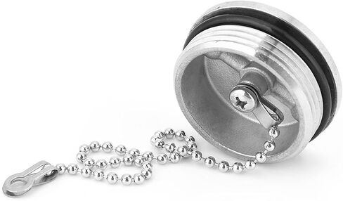 40mm Diameter Deck Fill with Chain, Boat Fuel,316 Stainless Steel Polished Marine Boat Hardware Diameter Filler, Gas Keyless for Yacht in Saudi Arabia
