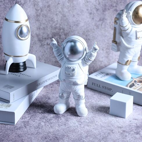 Colias Wing Astronaut Statues Sculpture Figurine Ornament Home Arts and Crafts Desktop Accessories Tabletop Decoration-Stand in Saudi Arabia
