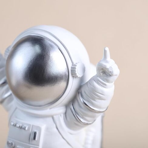 Colias Wing Astronaut Statues Sculpture Figurine Ornament Home Arts and Crafts Desktop Accessories Tabletop Decoration-Stand in Saudi Arabia