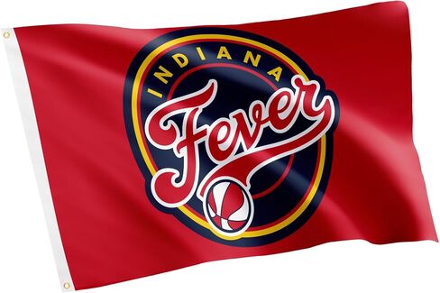 Desert Cactus Indiana Fever Flag Team WNBA Women's National Basketball Association 100% Polyester Indoor Outdoor 3 feet x 5 feet Flag (Dark Blue) in Saudi Arabia