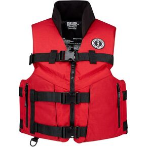 Mustang Survival Accel 100 Fishing Foam Vest X-Large Red/Black