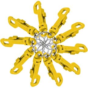Lucky Line Plastic Key Clip for Backpacks, Belts, Keys, Party Favors, Arts and Crafts, Pink, 25 Per Bag (41566)