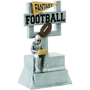 Decade Awards Fantasy Football Goalpost Trophy - 7 Inch Tall | FFL Goal Post Award - Engraved Plate on Request