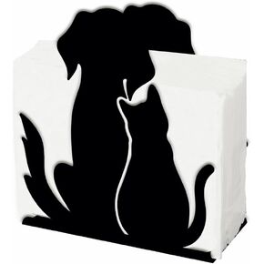 SUPERDANT Animal Napkin Holder for Tables Dogs Metal Freestanding Tissue Dispenser for Kitchen Vintage Tabletop Tissue Stand Rustic Cloth Napkins Holders for Farmhouse Restaurants Hotel Party Decor