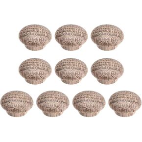 uxcell Wood Button Plugs 0.4 Inch Oak Screw Hole Furniture Plugs 10 Pack