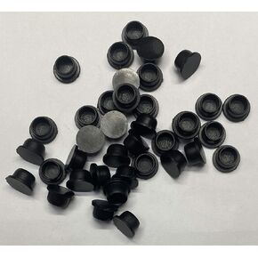 Black Protection Force Plug for 1/4" 7mm Hole (Pack of 100) 5/16-18 UNC 5/16-24 UNF M8 Thread Nut Cover Seal LDPE Plastic Mount