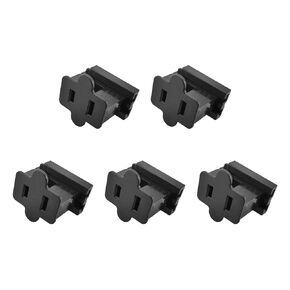25 Pack SPT-1 Vampire Male Plug Slip Plug Zip Plug Gilbert Plug Male Plug for Christmas Lights Sets (SPT-1 Black Male)