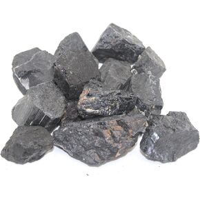 1lb Bulk Rough Black Tourmaline Crystals from Brazil Grade A - Large 1 Inch Plus Raw Natural Stones for Cabbing, Cutting, Lapidary, Tumbling, Polishing & Reiki Crystal Healing