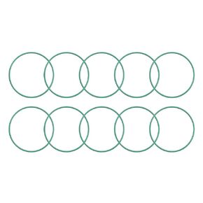 uxcell Fluorine Rubber O-Rings, 29mm OD 27mm ID 1mm Width FKM Seal Gasket for Machinery Plumbing, Green, Pack of 10
