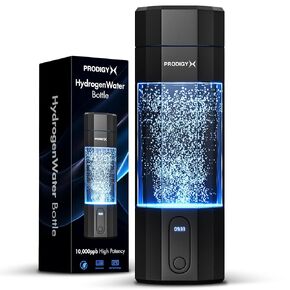Hydrogen Water Bottle - Portable Hydrogen Generator - 10,000ppb Potency - Thick Bottle - Water Molecular Ionizer - Premium Bottle AUS OWNED
