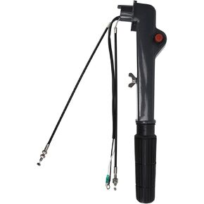 Outboard Motor Short Shaft Handle, Outboard Motor Engine Steering Tiller Arm, Motor Boat Trolling Motors Aluminium Alloy Handle for Ship Outboard Rigging System Assembly
