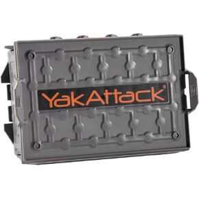 YakAttack TracPak Stackable Fishing Gear Storage Box, Battleship Grey - Single Box (SSO-1003-BG) | Kayak Fishing Accessories