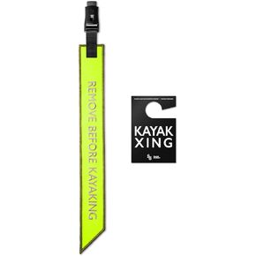 Kayak Safety Flag, Safety Travel Flag for Kayak SUP Truck Vehicle Safety Accessories Kit (Neon Yellow)