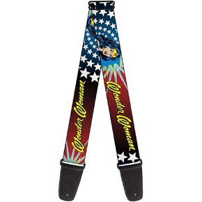 Buckle-Down Guitar Strap - Dancing Bears Black/Multi Color - 2" Wide - 29-54" Length