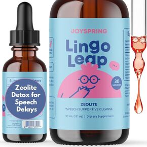 JoySpring Speech Delay Supplement for Kids | Improve Speech & Eye Contact Zeolite Detox for Kids | Clinically Studied Makes a Perfect Addition to Speech Delay Learning Materials | Made in USA
