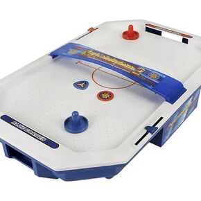 Gamie Crash Air Hockey Game Set for Kids, Mini Air Hockey Table with 4 Handheld Strikers and 4 Pucks, Desktop Sports Game for Hours of Indoor Fun, Great Gift Idea