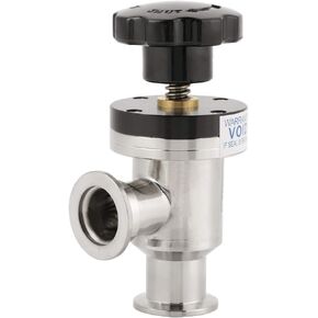 Yosoo KF25 304 Stainless Steel Valve High Vacuum Manual Right Angle Bellow Isolation Valve