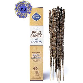 Palo Santo Incense Sticks - Organic Natural Smudge Sticks for Cleansing, Meditation, Relaxation - Vegan, Slow-Burning, Low Smoke - Handmade in Argentina - 9", 16 Pieces, (Frankincense)