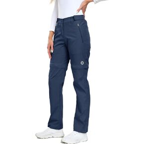 Women's Hiking Pants, Cargo Pants Tactical, Convertible Zip-Off Quick Dry Lightweight Travel Pants for Safari