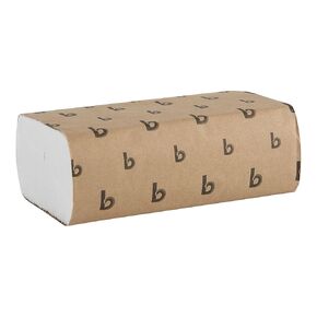 Boardwalk B6200 9 in. x 9.45 in. 1-Ply Multifold Paper Towels - White (16/Carton)