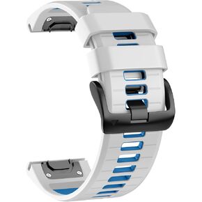 Watch Band for Garmin Fenix 7X Pro/Fenix 7X/Fenix 6X Pro/Fenix 6X/Fenix 5X/Fenix 3, Silicone QuickFit 26mm Replacement for Garmin Descent Mk3i 51mm/Epix Pro 51mm/TACTIX 7