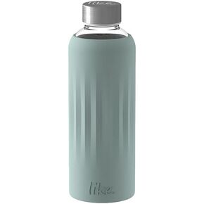 Villeroy & Boch like ToGo & ToStay - glass bottle, 0.5 l, with silicone sleeve, Mint green