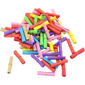 100pcs Assorted Color Scrolls Paper Write-On-It Valentine Message in a Bottle Paper Roll for Friendship Gift Birthday Present Wedding Party Decoration