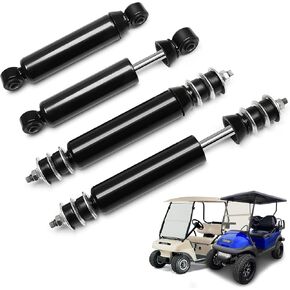 Upgraded Golf Cart Front and Rear Shock Absorbers Kit 4 PCS for Club Car DS G&E 1988-up, Precedent G&E 2004-up, Tempo 2018-up, lifted Cart Shocks Replaces OEM 1014235,1014236,1010991,1015813