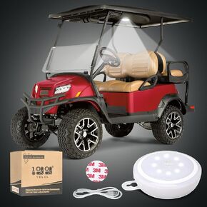 10L0L Golf Cart Dome Light Universal Mini Touch Super Bright Golf Cart Roof Lights Wireless USB Rechargeable Lighting