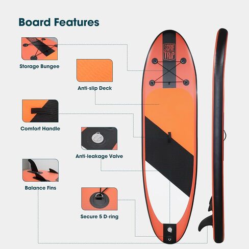 10' Inflatable Stand Up Paddle Board Extra Wide Paddle Boards with Adjustable Paddle,Backpack,Waterproof Bag Leash and Repair Kit for Youth & Adults in Saudi Arabia