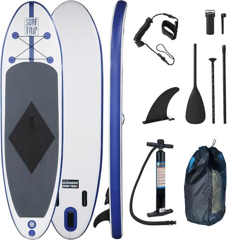 10' Inflatable Stand Up Paddle Board Extra Wide Paddle Boards with Adjustable Paddle,Backpack,Waterproof Bag Leash and Repair Kit for Youth & Adults in Saudi Arabia