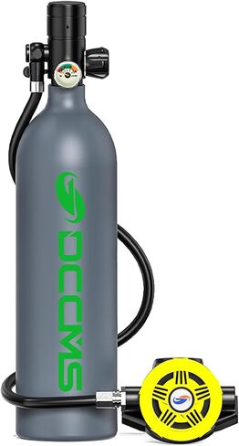 Mini Scuba Tank, 1L Capacity Scuba Diving Tank for Snorkelling or Diving Underwater, 10 to 25 Minutes of Operating Time Premium Reusable Scuba Diving Equipment in Saudi Arabia