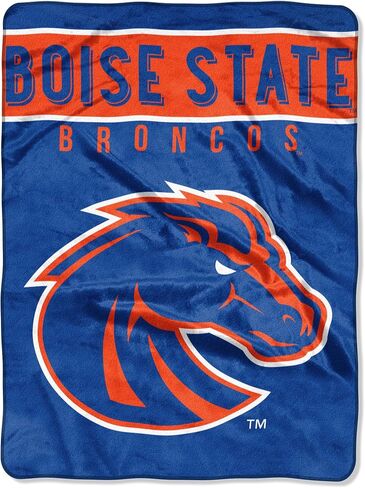 Northwest NCAA Boise State Broncos Unisex-Adult Raschel Throw Blanket, 60" x 80", Basic in Saudi Arabia