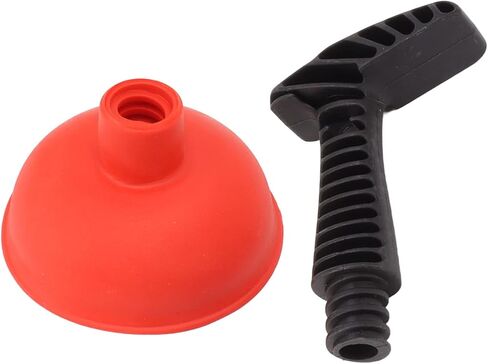 مكبس صغير، مقبض متعدد الأغراض غير قابل للانزلاق، تصميم مريح، مكبس كوب المرحاض الصغير لحوض الاستحمام (1) in Kuwait