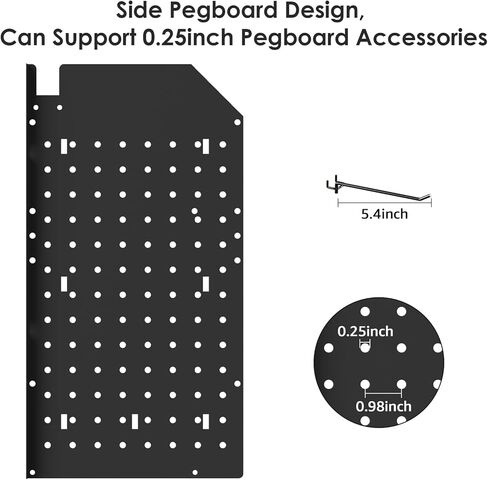 مجموعة CCCEI منظم أدوات الطاقة لحامل Pegboard المعياري مع محطة شحن. حامل مثقاب مثبت على الحائط مكون من 4 طبقات، منظم شاحن بطارية أداة صفراء. رف أدوات تخزين المرآب مع قطاع الطاقة. in Kuwait