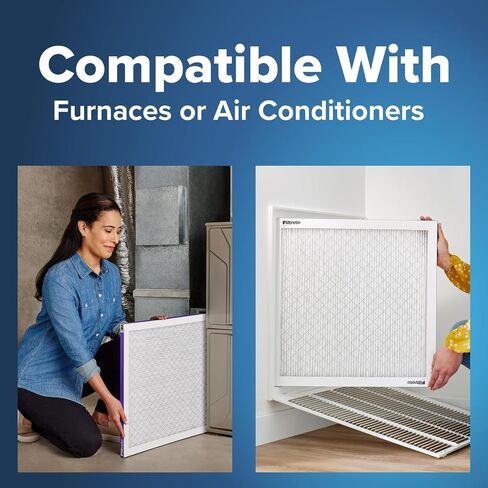 Filtrete 16x25x1 AC Furnace Air Filter, MERV 12, MPR 1500, CERTIFIED asthma & allergy friendly, 3 Month Pleated 1-Inch Electrostatic Air Cleaning Filter, 6-Pack (Actual Size 15.69x24.69x0.78 in) in Saudi Arabia